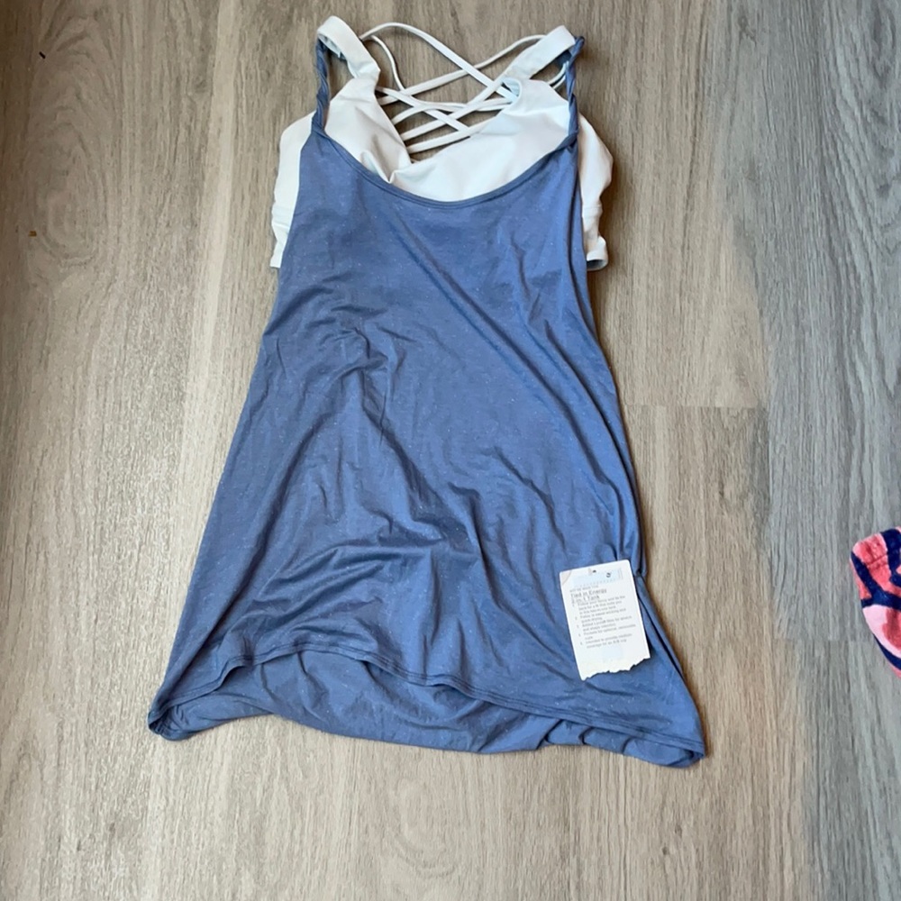 NWT Lululemon open back sports bra and tank combo